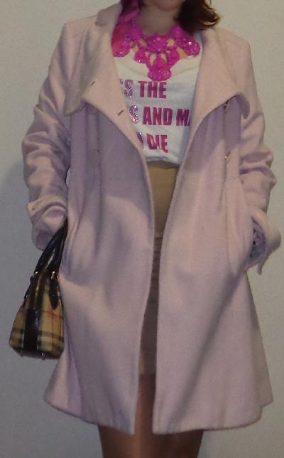 BABY PINK COAT by ZARA