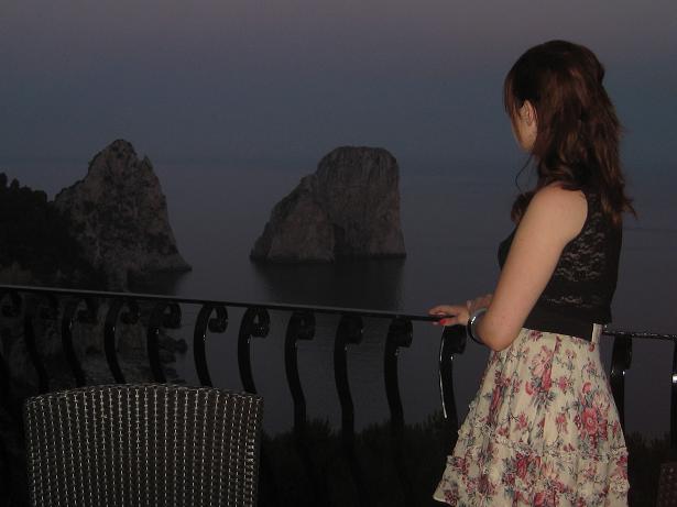 Night view from Capri.