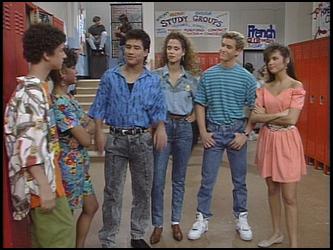 saved by the bell denim looks