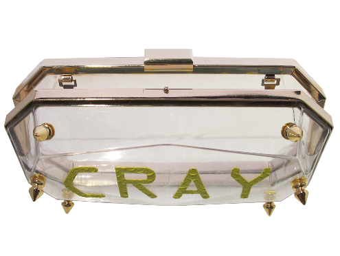 Klutched Lucite Collection clutch bag Klutched Cray Clutch 2014