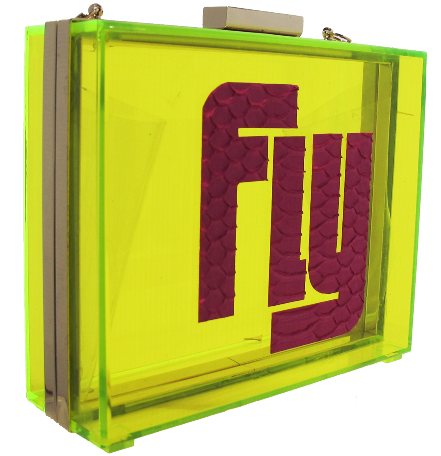 Klutched Lucite Collection clutch bag Klutched Fly Clutch 2014