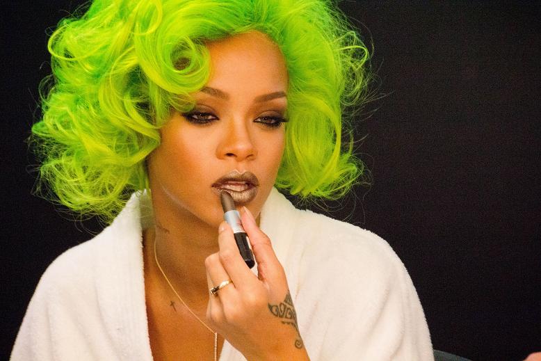 Rihanna Backstage for MAC Cosmetics 