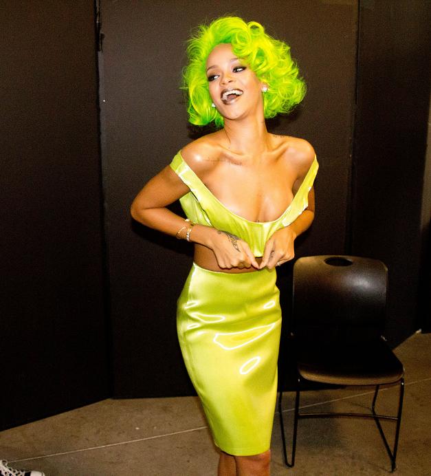 Rihanna Backstage for MAC Cosmetics 