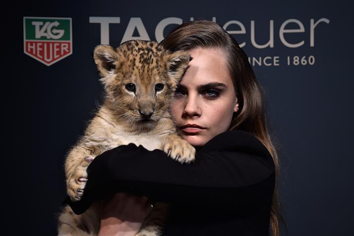 TAG Heuer- Cara Delevingne, Catwalking With A Lion