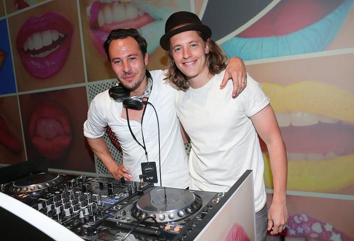 MUNICH, GERMANY - JUNE 24: DJ Nikias Hofmann, DJ Pierre Sarkozy during the presentation of 'Art of the Lip' by MAC Cosmetics at Haus der Kunst on June 24, 2015 in Munich, Germany. (Photo by Gisela Schober/Getty Images)