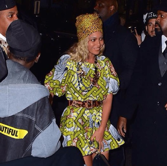 Beyonce wears Donia Allegue Scarf 