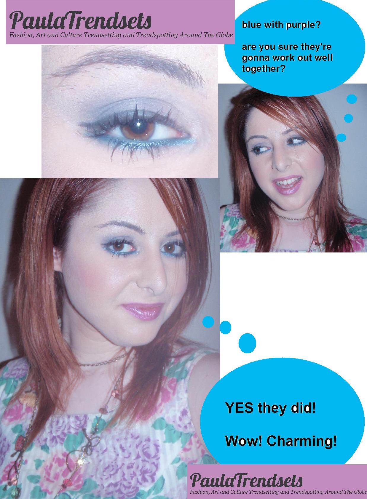 A new way to wear blue eyeliner