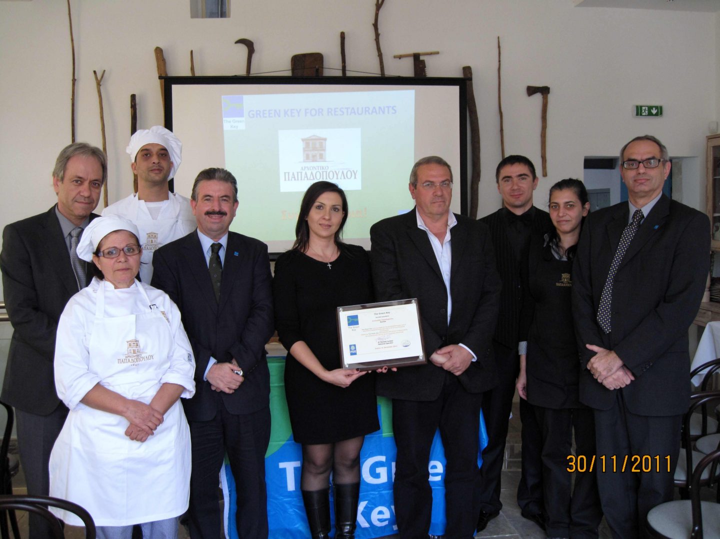 Green Key Award to Cyprus restaurant Archontiko Papadopoulou