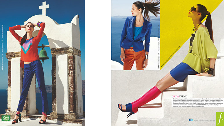 Argentinian label fashion shoot in Mykonos and Santorini (“Queen of Spade Productions”)