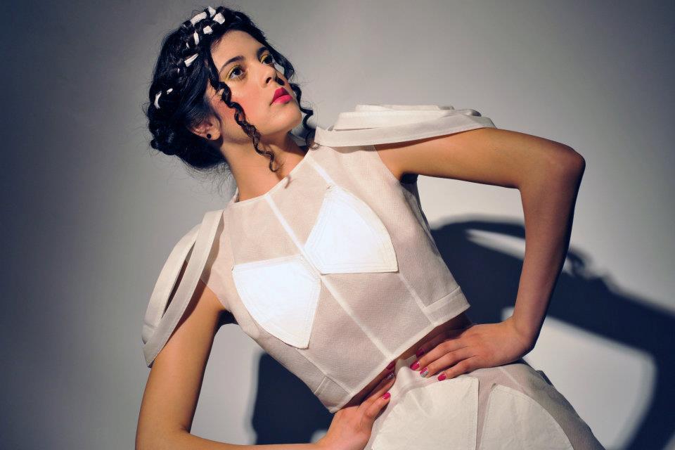 Fashion created with coffee filters