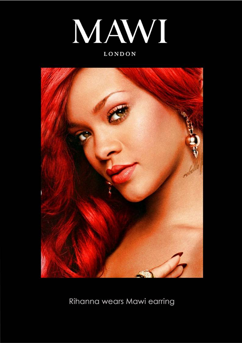 RIHANNA wears Mawi jewellery