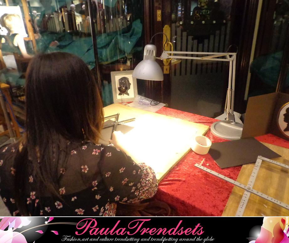 Creating a Caspar silhouette portrait The Burlington Arcade