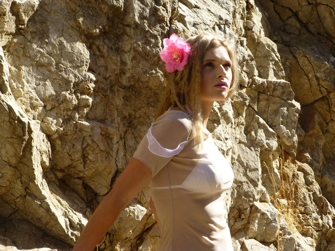 Eleni Kyriacou Sheer Dresses Photoshoot
