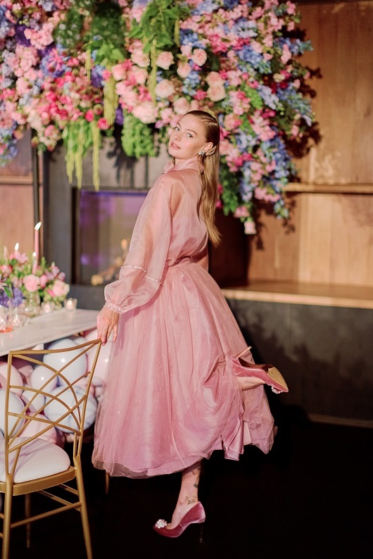 Rowley Hesselballe London pink ballerina skirt