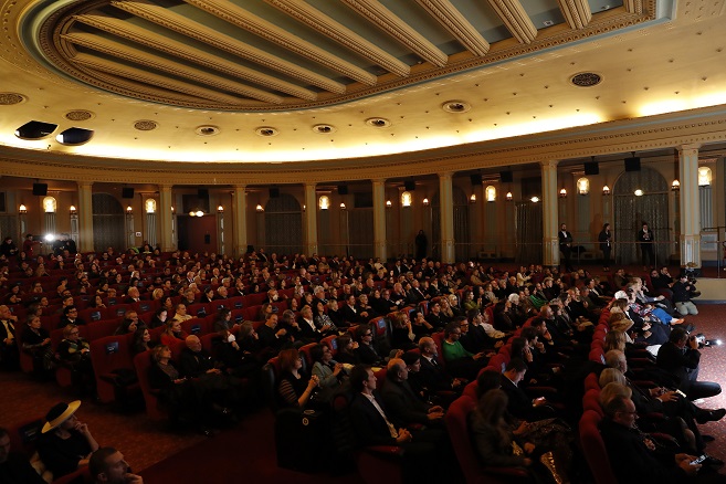 A general view during the premiere of the movie "Milano: The Inside Story Of Italian Fashion" at The Space Odeon, Milan, Italy.