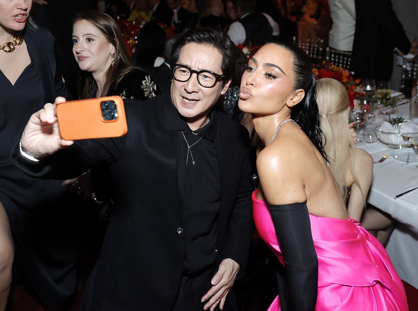 Ke Huy Quan and Kim Kardashian attend the 2023 LACMA Art+Film Gala, Presented By Gucci. 
